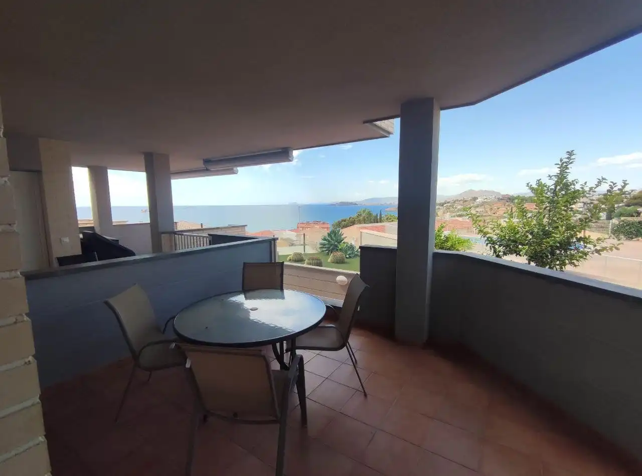 Terraza de Apartamento de alquiler en Cartagena con Calefacción, Terraza y Piscina