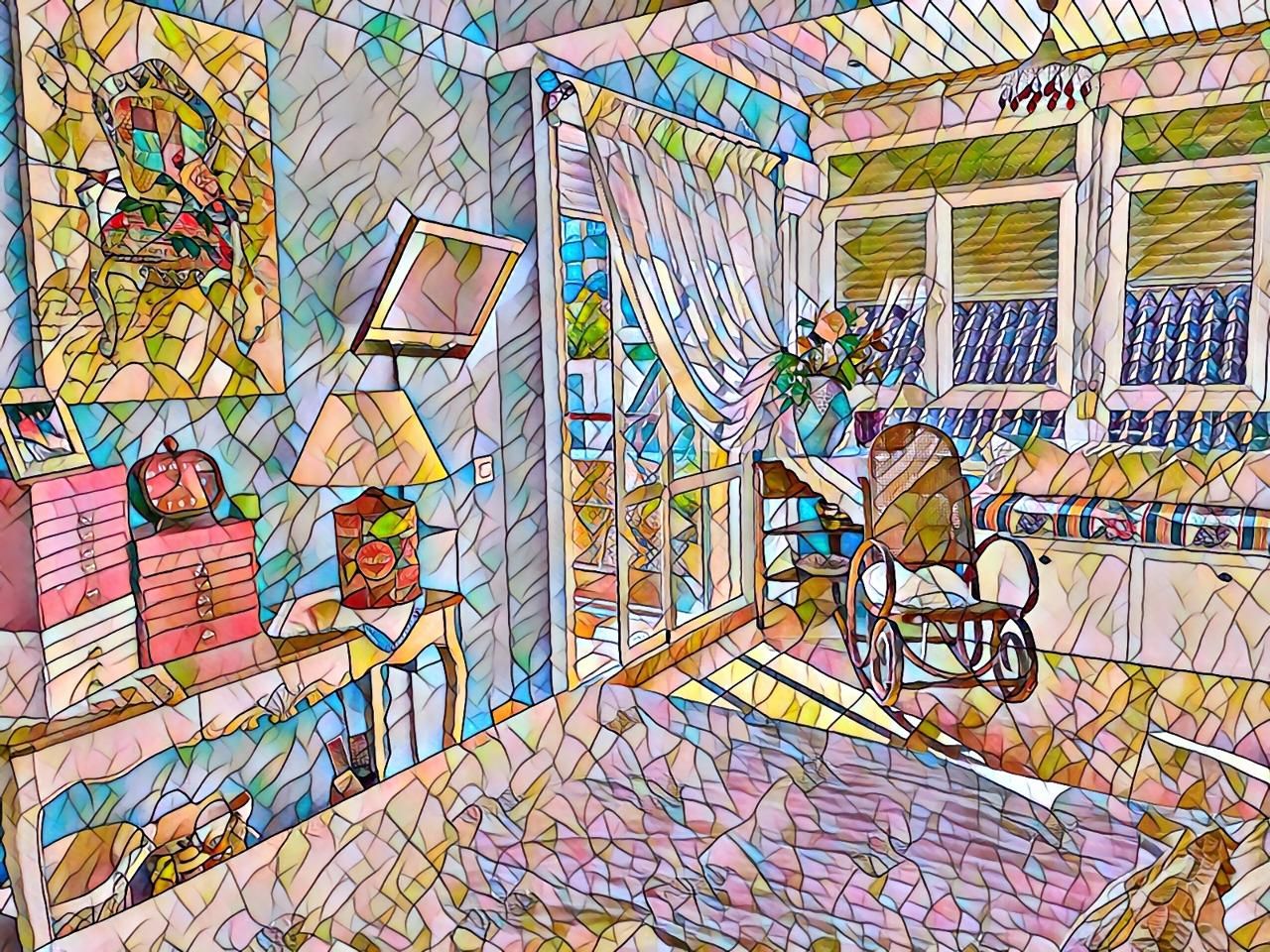 Sala d'estar de Àtic en venda en San Fernando amb Aire condicionat, Terrassa i Moblat