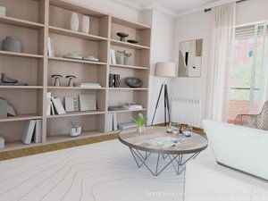 Sala d'estar de Pis en venda en  Madrid Capital amb Aire condicionat, Calefacció i Parquet