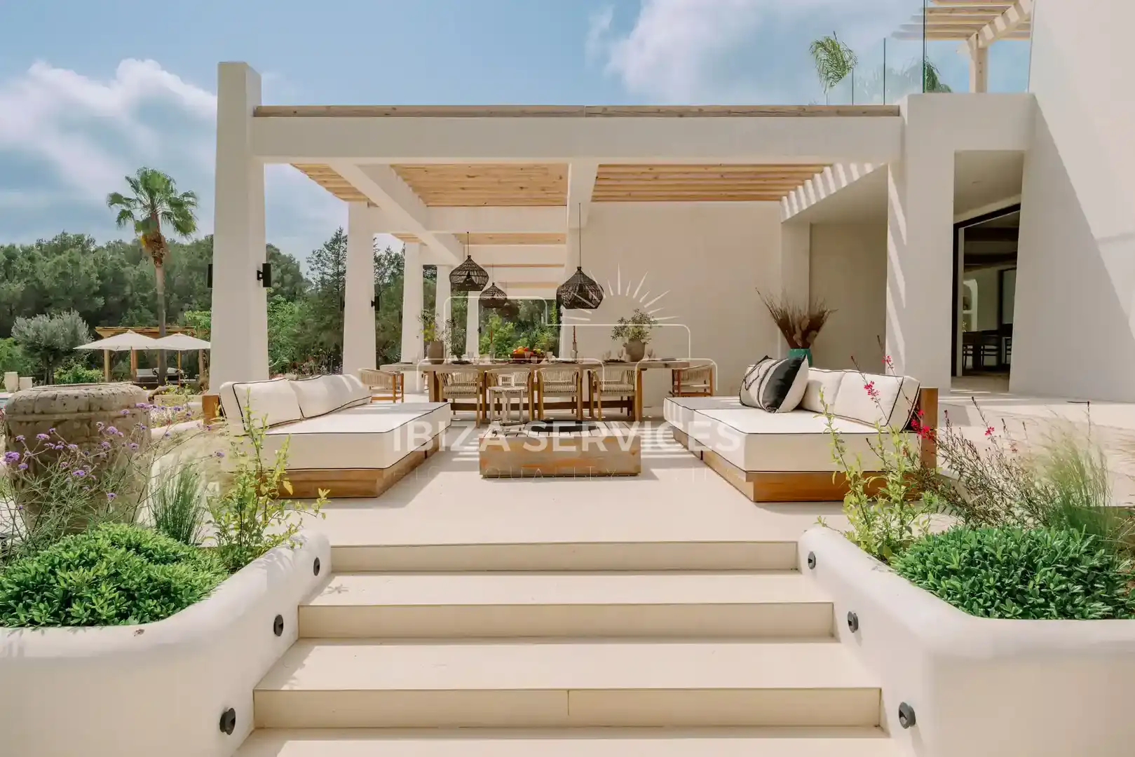 Terrasse von Haus oder Chalet zum Verkauf in Santa Eulària des Riu mit Klimaanlage und Schwimmbad