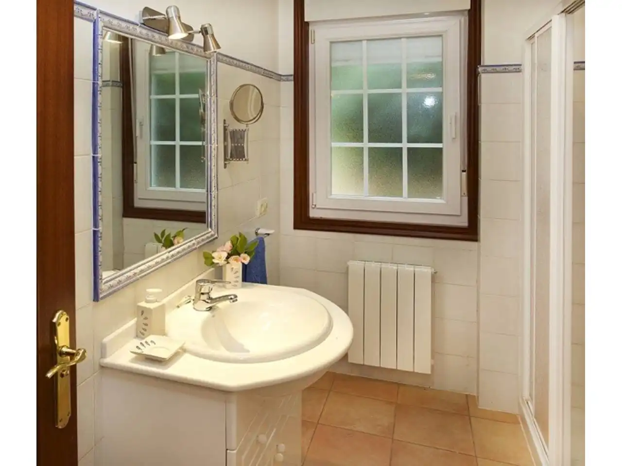 Badezimmer von Haus oder Chalet zur Miete in Baiona mit Heizung, Privatgarten und Terrasse