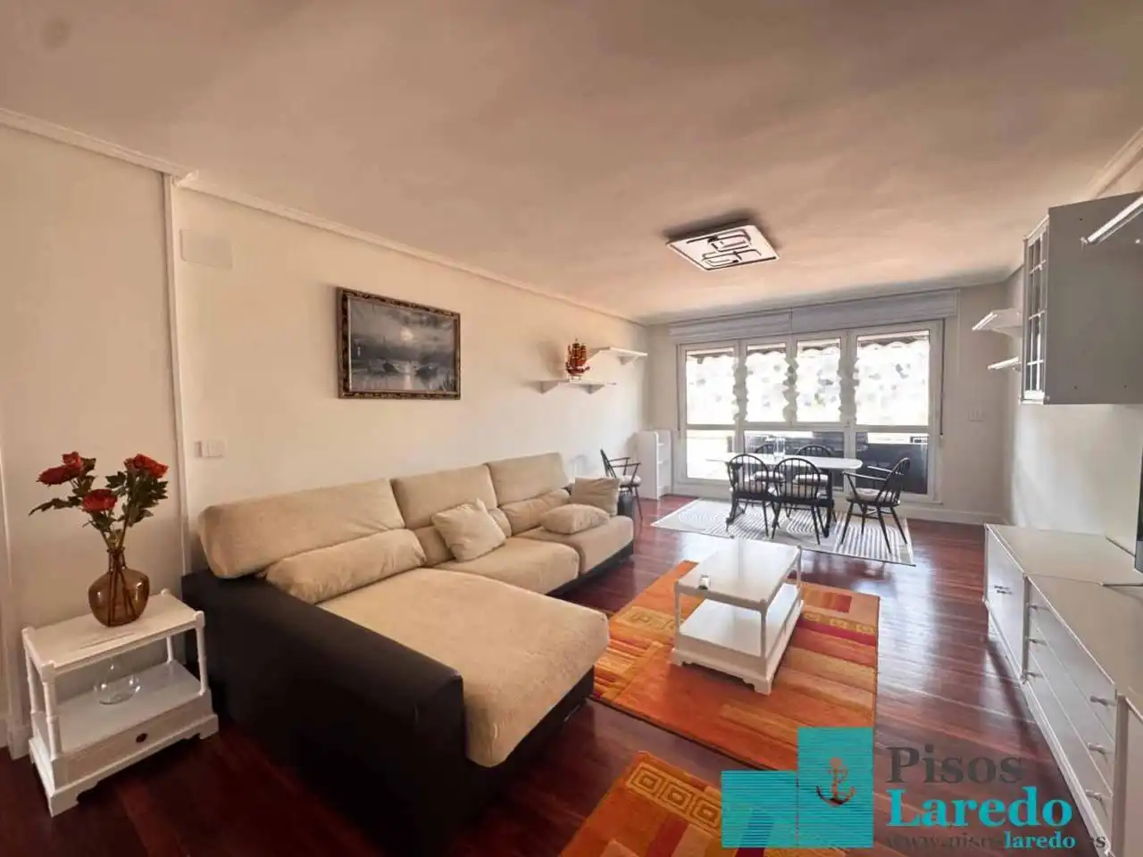 Living room of Flat for rent in Laredo  with Heating, Terrace and Furnished