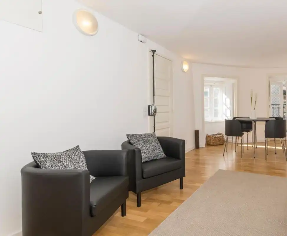 Sala d'estar de Apartament de lloguer en Madrid amb Moblat i Es permeten mascotes