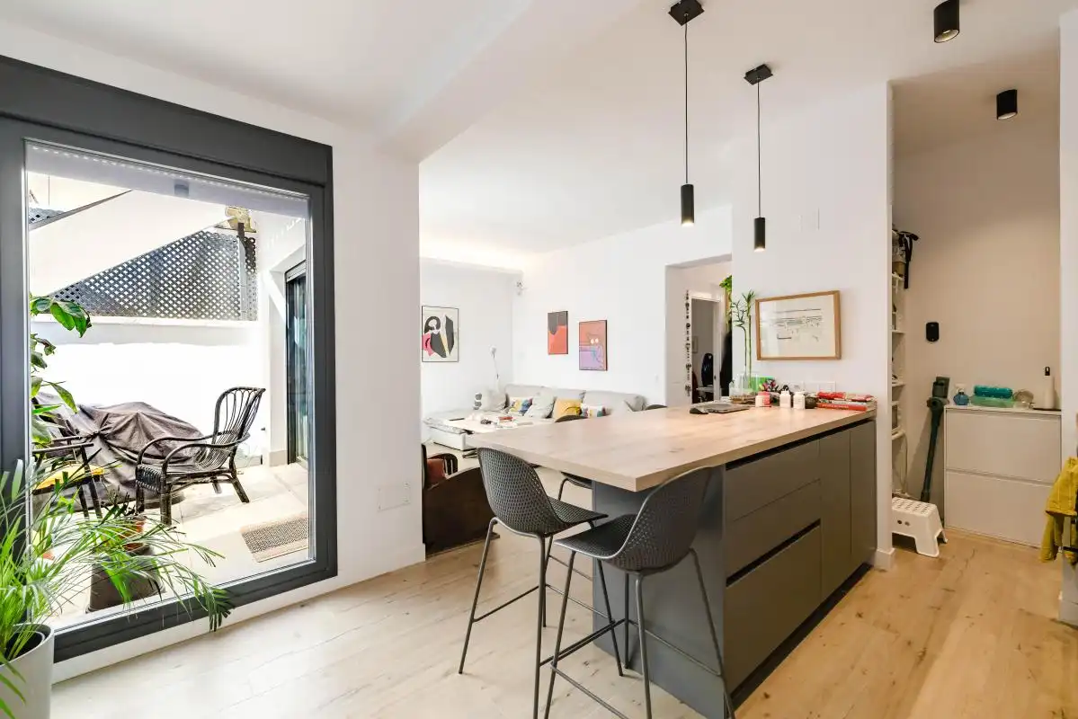 Cocina de Casa adosada en venta en Málaga con Aire acondicionado, Calefacción y Jardín privado