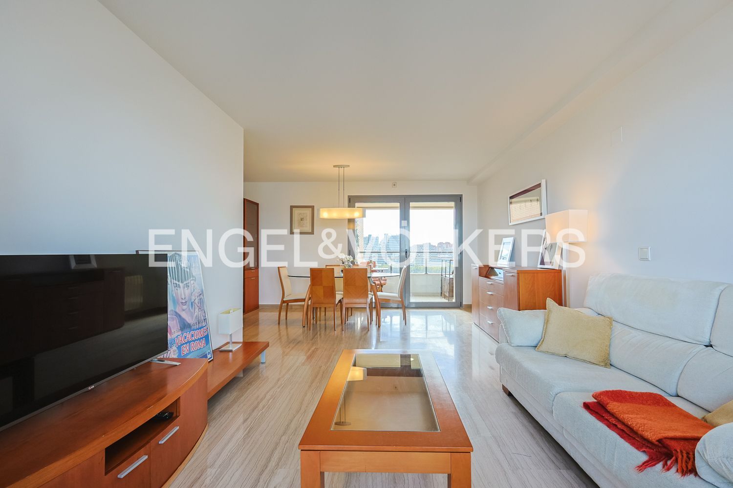 Sala d'estar de Apartament de lloguer en  Valencia Capital amb Aire condicionat, Calefacció i Terrassa