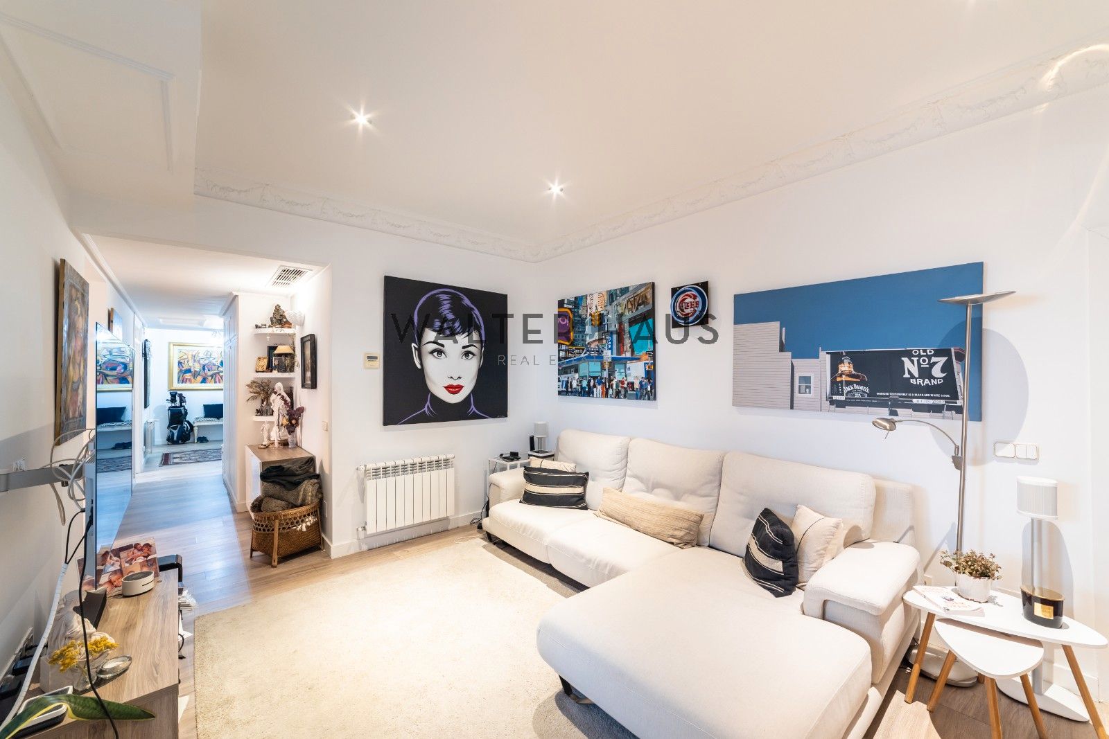 Sala d'estar de Àtic en venda en  Madrid Capital amb Aire condicionat, Calefacció i Terrassa