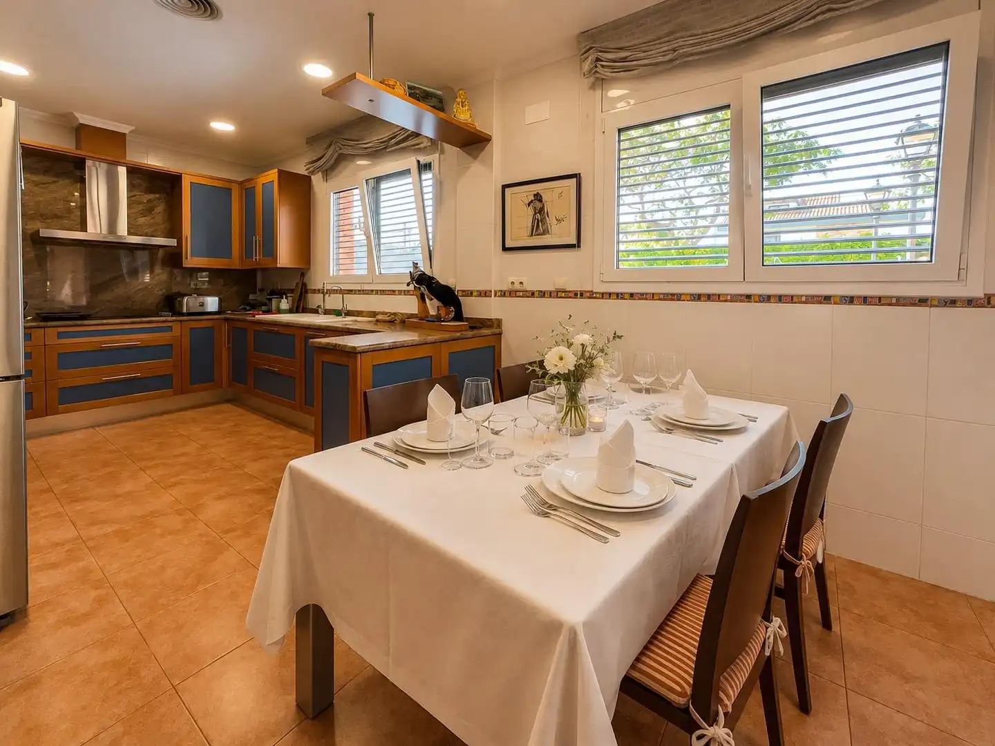 Dining room of Houses for sale in Castelldefels  with Air Conditioner, Heating and Private garden