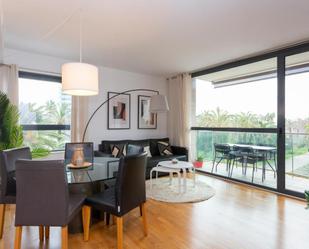 Sala d'estar de Apartament de lloguer en  Barcelona Capital amb Aire condicionat, Moblat i Forn