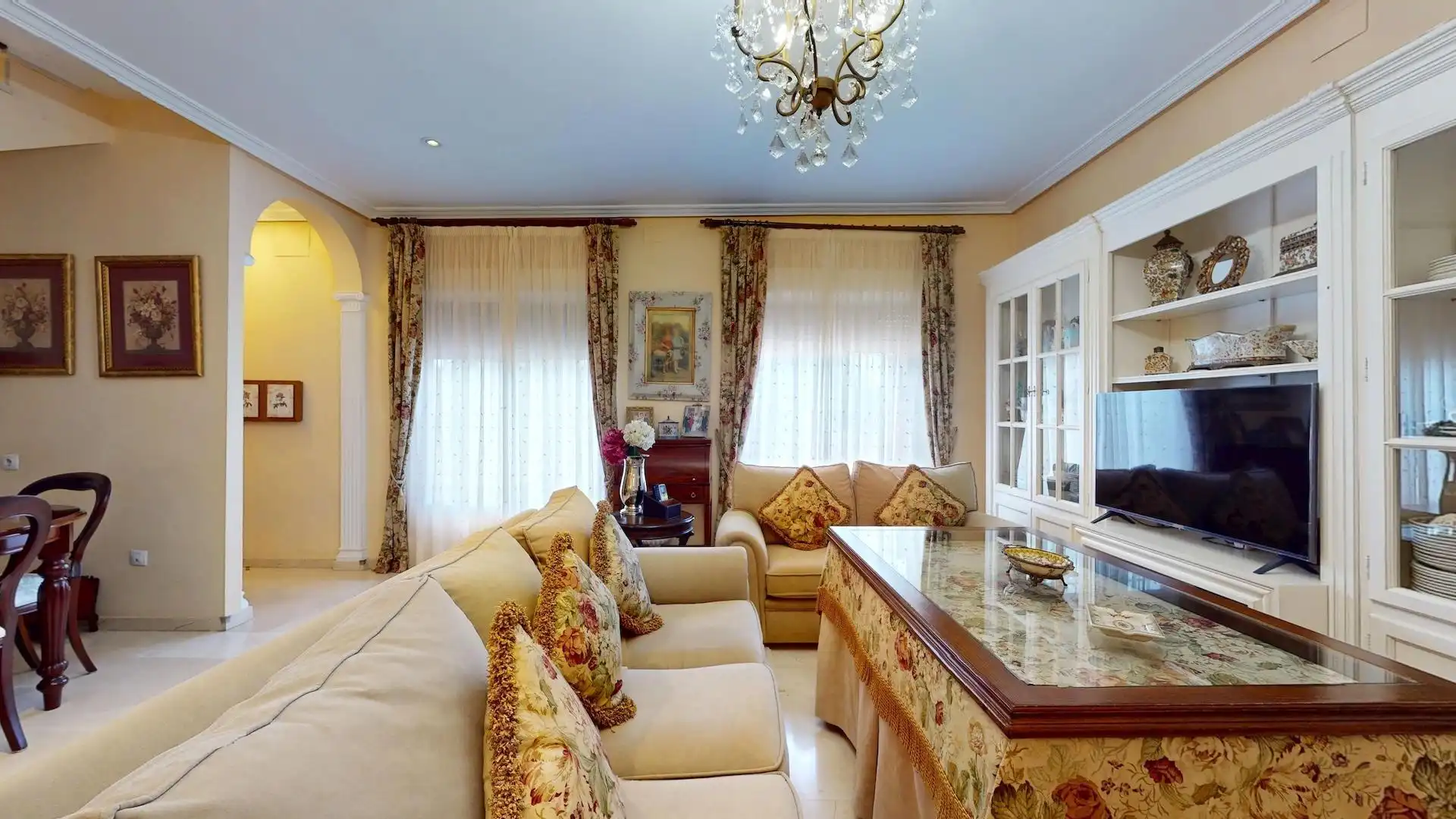 Living room of Houses for sale in Córdoba  with Air Conditioner, Private garden and Terrace