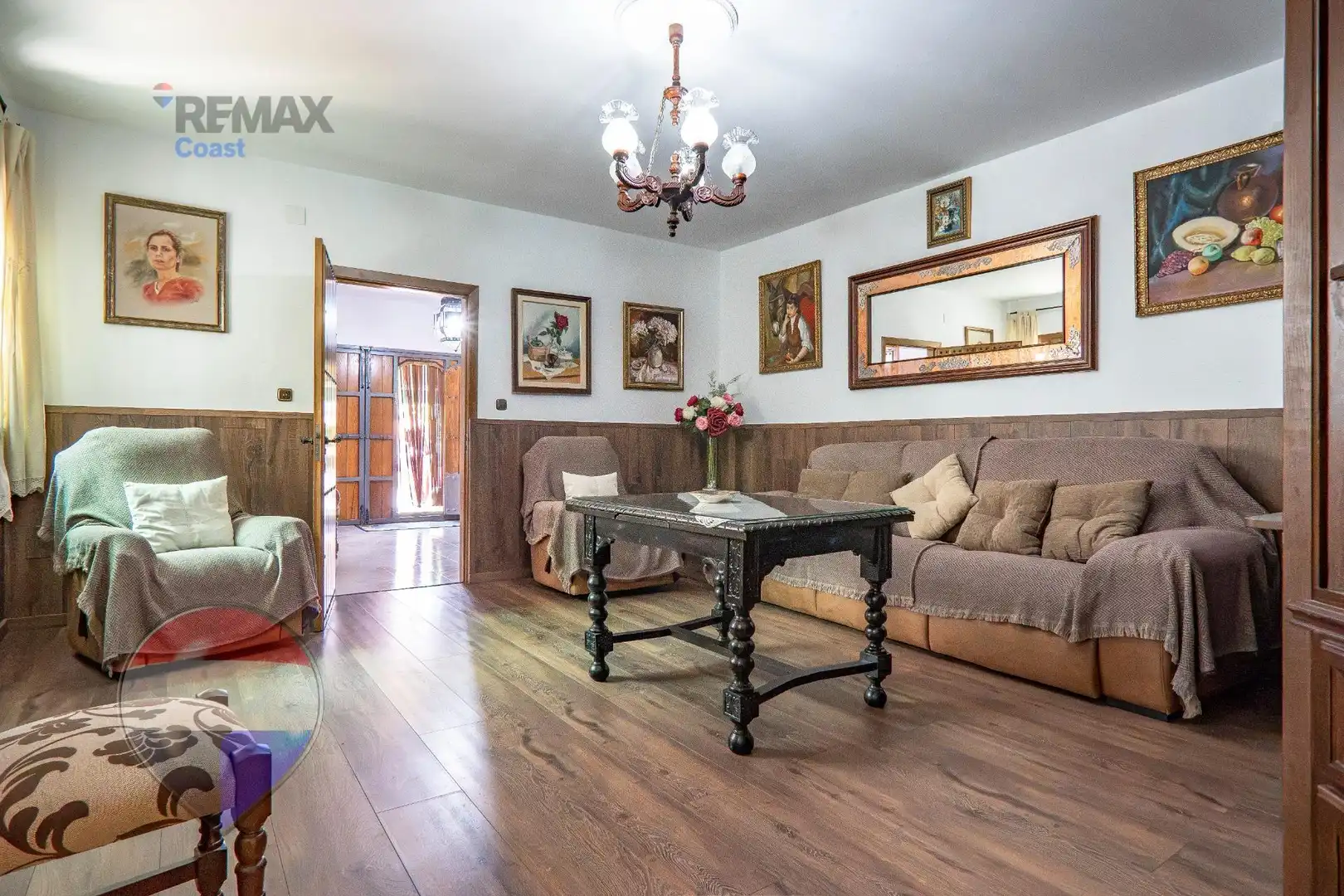 Living room of Houses for sale in Cuevas Bajas  with Heating, Private garden and Swimming Pool