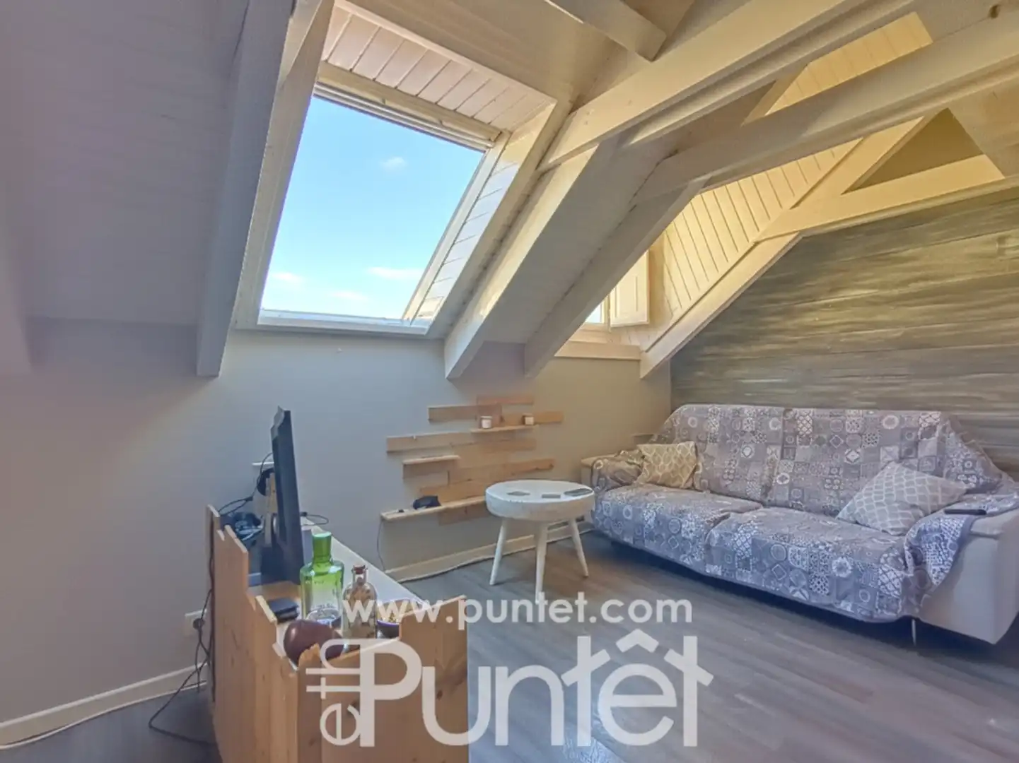 Sala de estar de Dúplex en venta en Vielha e Mijaran con Calefacción, Piscina y Amueblado