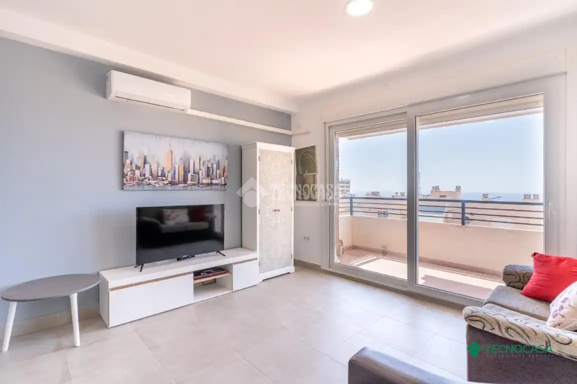 Sala de estar de Piso en venta en Roquetas de Mar con Aire acondicionado y Terraza