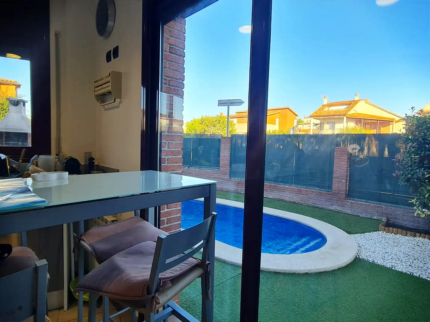 Piscina de Casa adosada en venta en Lliçà de Vall con Aire acondicionado, Calefacción y Jardín privado