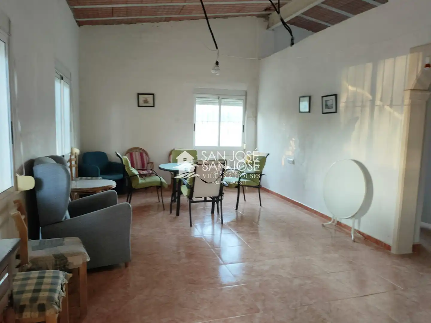 Sala de estar de Casa o chalet en venta en Aspe con Jardín privado, Terraza y Trastero