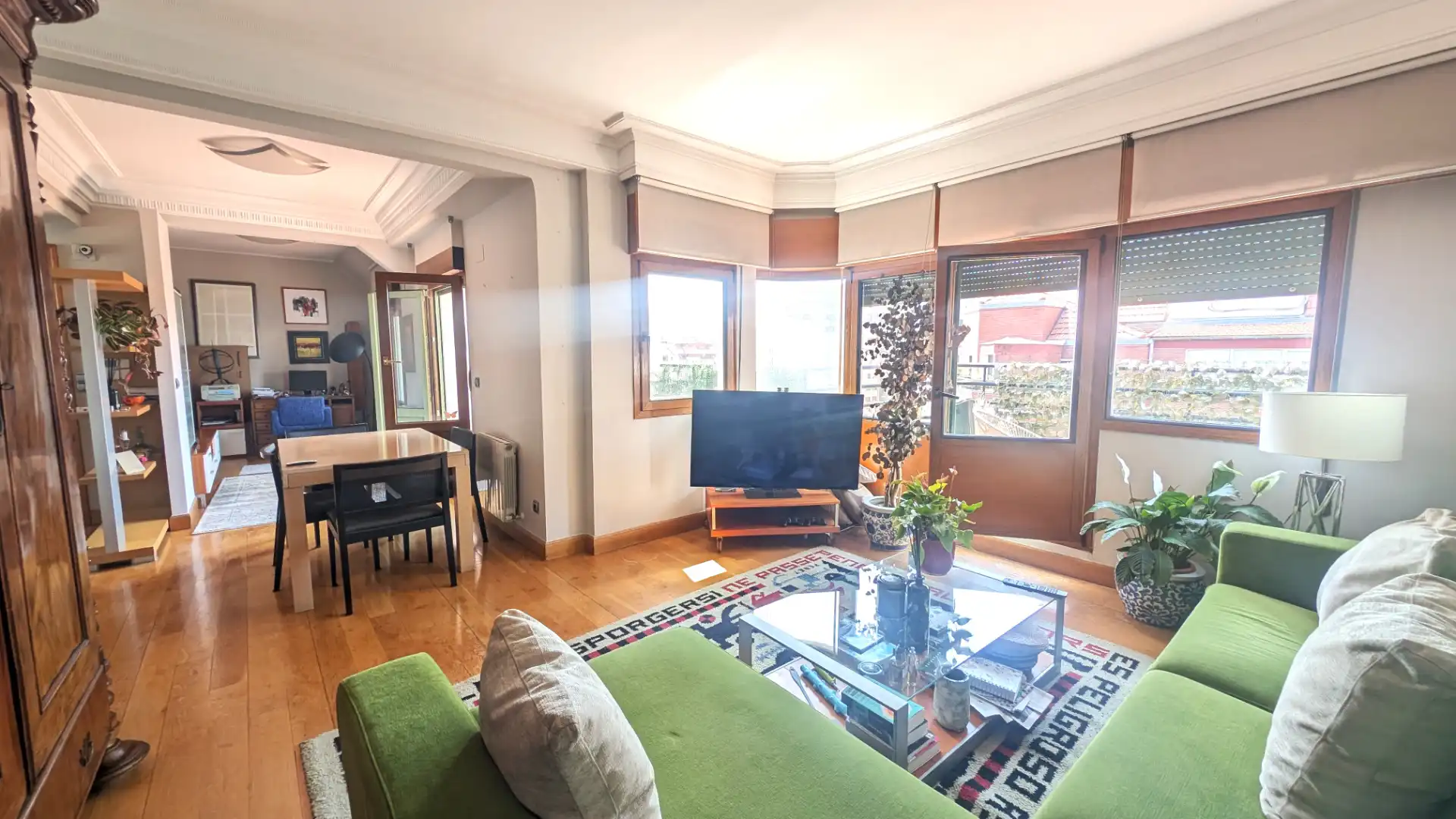 Sala de estar de Ático en venta en Bilbao  con Calefacción, Terraza y Amueblado
