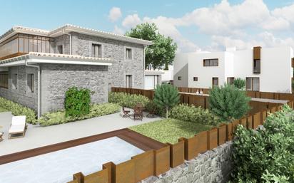 Exterior view of Single-family semi-detached for sale in Torrelodones  with Air Conditioner, Terrace and Swimming Pool