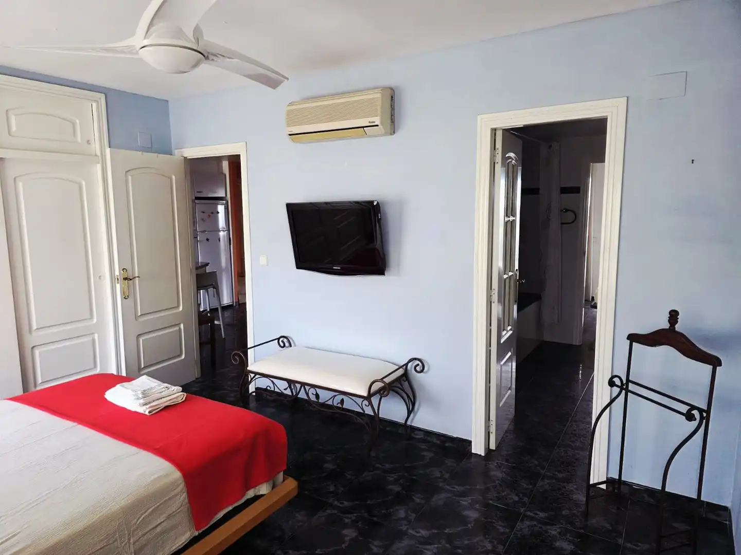 Schlafzimmer von Dachboden zur Miete in Xeraco mit Klimaanlage, Möbliert und Haustiere erlaubt