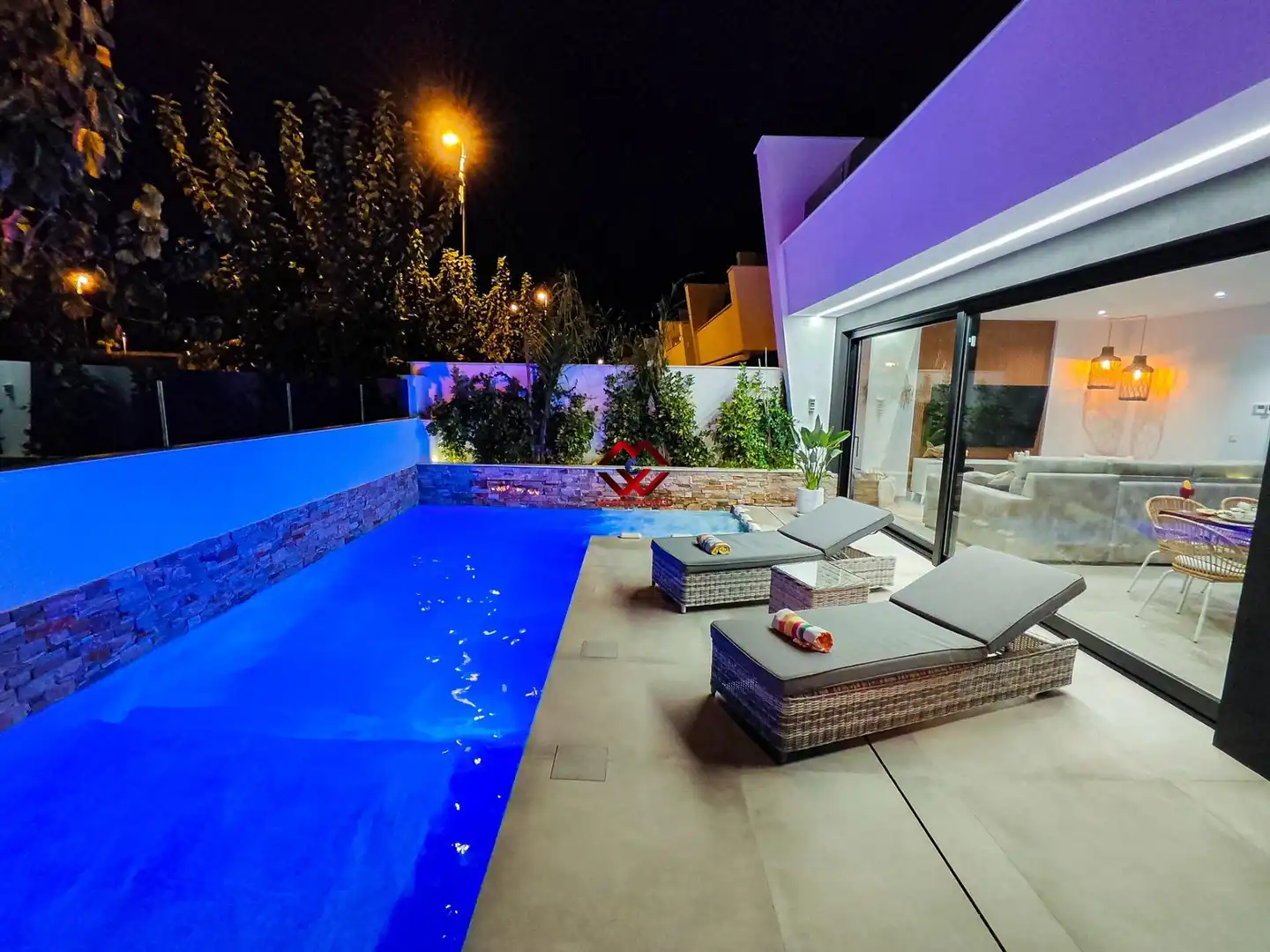 Piscina de Casa o xalet en venda en San Javier amb Aire condicionat, Calefacció i Jardí privat