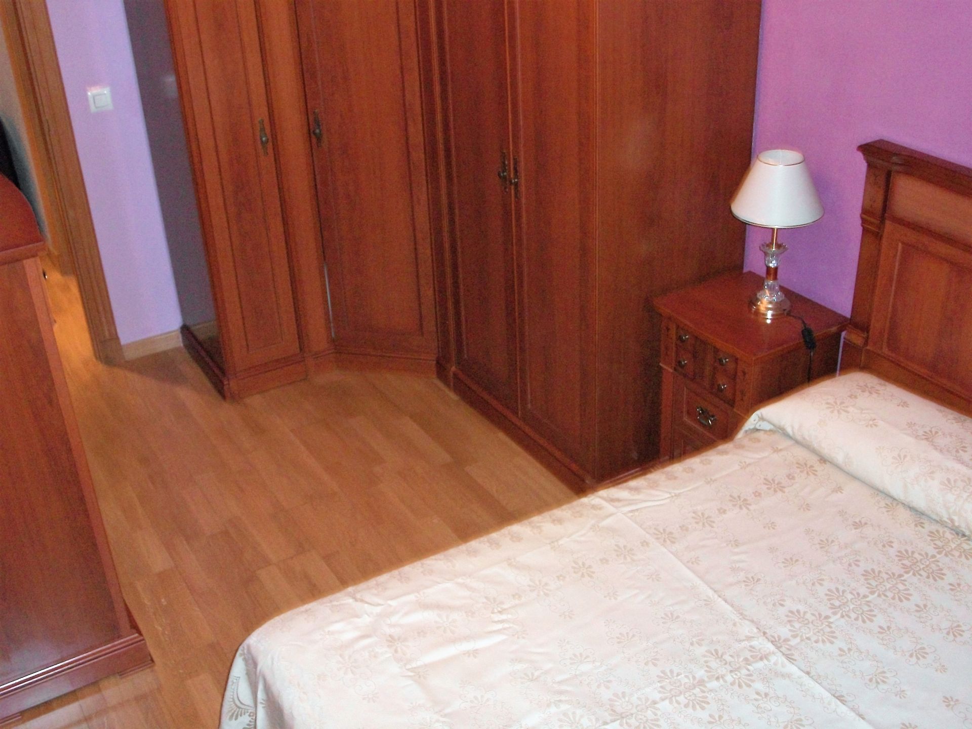 Bedroom of Apartment to rent in  Zaragoza Capital  with Heating, Parquet flooring and Furnished