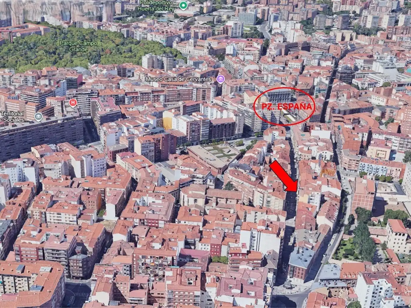 Außenansicht von Wohnungen zur Miete in Valladolid mit Heizung und Balkon