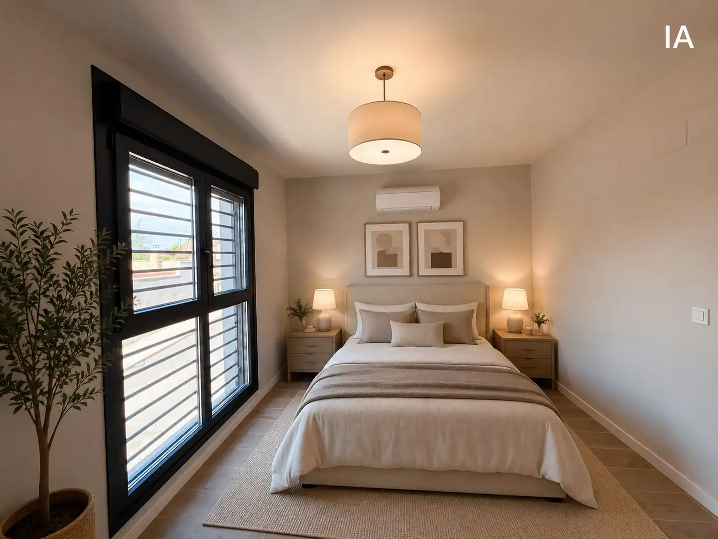 Bedroom of Study for rent in Brunete  with Air Conditioner, Heating and Storage room