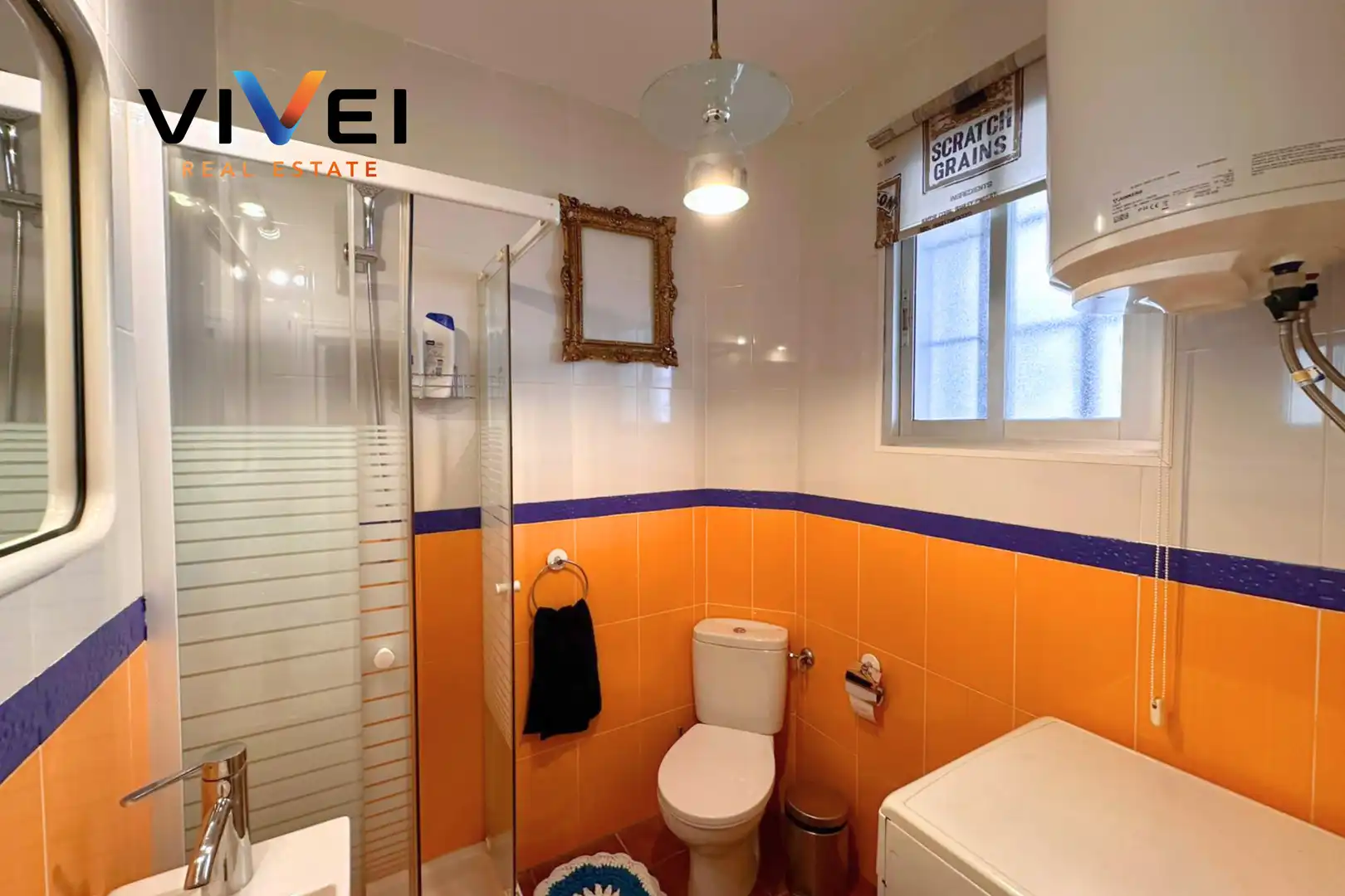 Baño de Piso de alquiler en Madrid con Aire acondicionado
