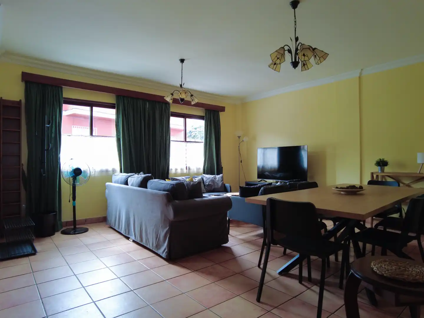 Sala de estar de Casa adosada de alquiler en La Orotava con Calefacción, Parquet y Amueblado