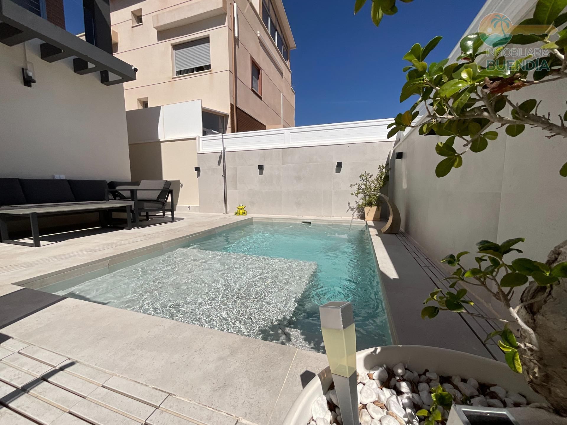 Piscina de Casa o xalet en venda en Mazarrón amb Aire condicionat, Calefacció i Jardí privat