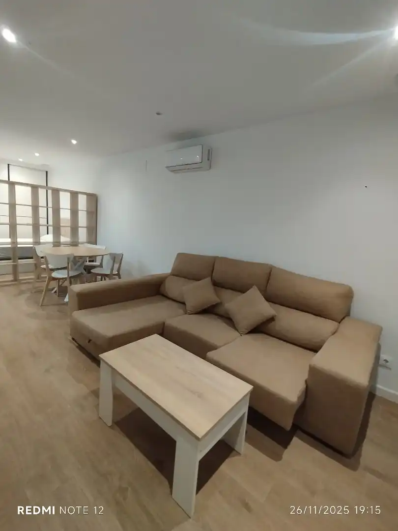 Sala d'estar de Loft de lloguer en Castilleja de la Cuesta amb Aire condicionat, Calefacció i Moblat