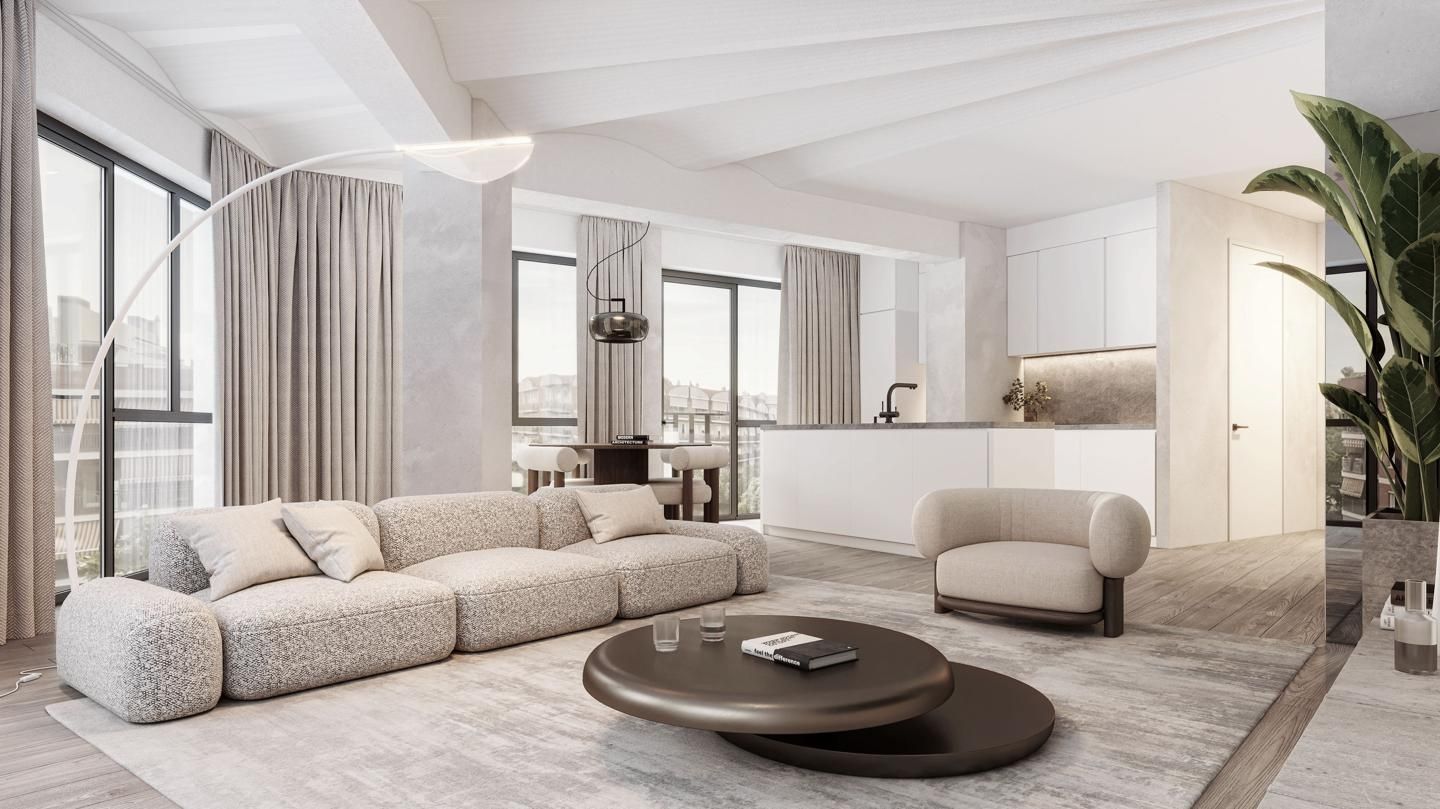 Living room of Attic for sale in  Barcelona Capital  with Air Conditioner, Terrace and Storage room