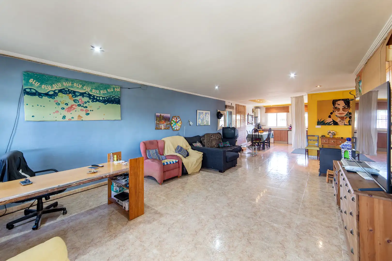 Sala d'estar de Casa o xalet en venda en Olocau amb Aire condicionat, Calefacció i Jardí privat