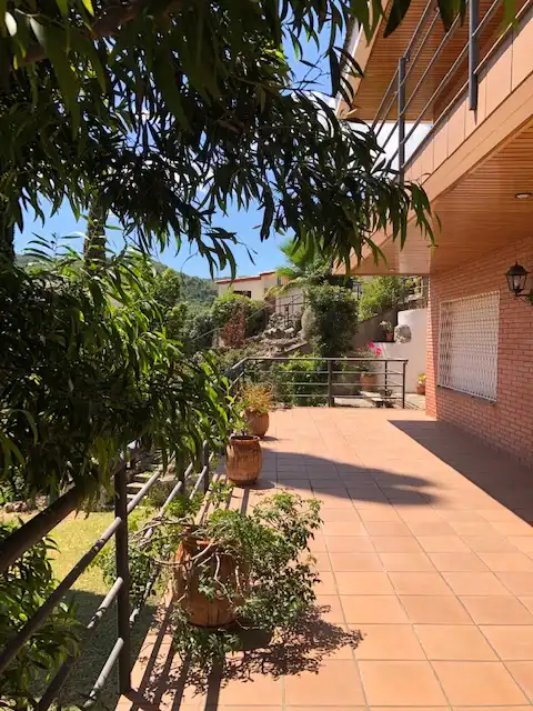 Terrassa de Casa o xalet en venda en La Palma de Cervelló amb Aire condicionat, Calefacció i Jardí privat