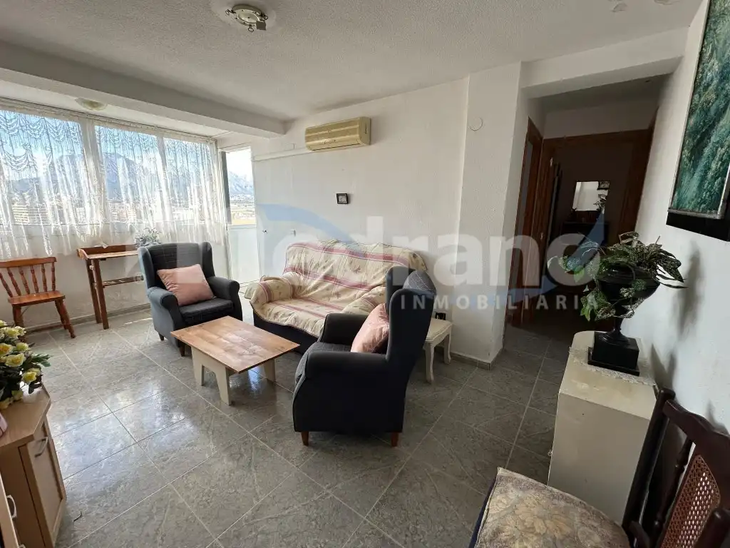 Wohnzimmer von Wohnung zum Verkauf in Benidorm mit Privatgarten, Schwimmbad und Möbliert