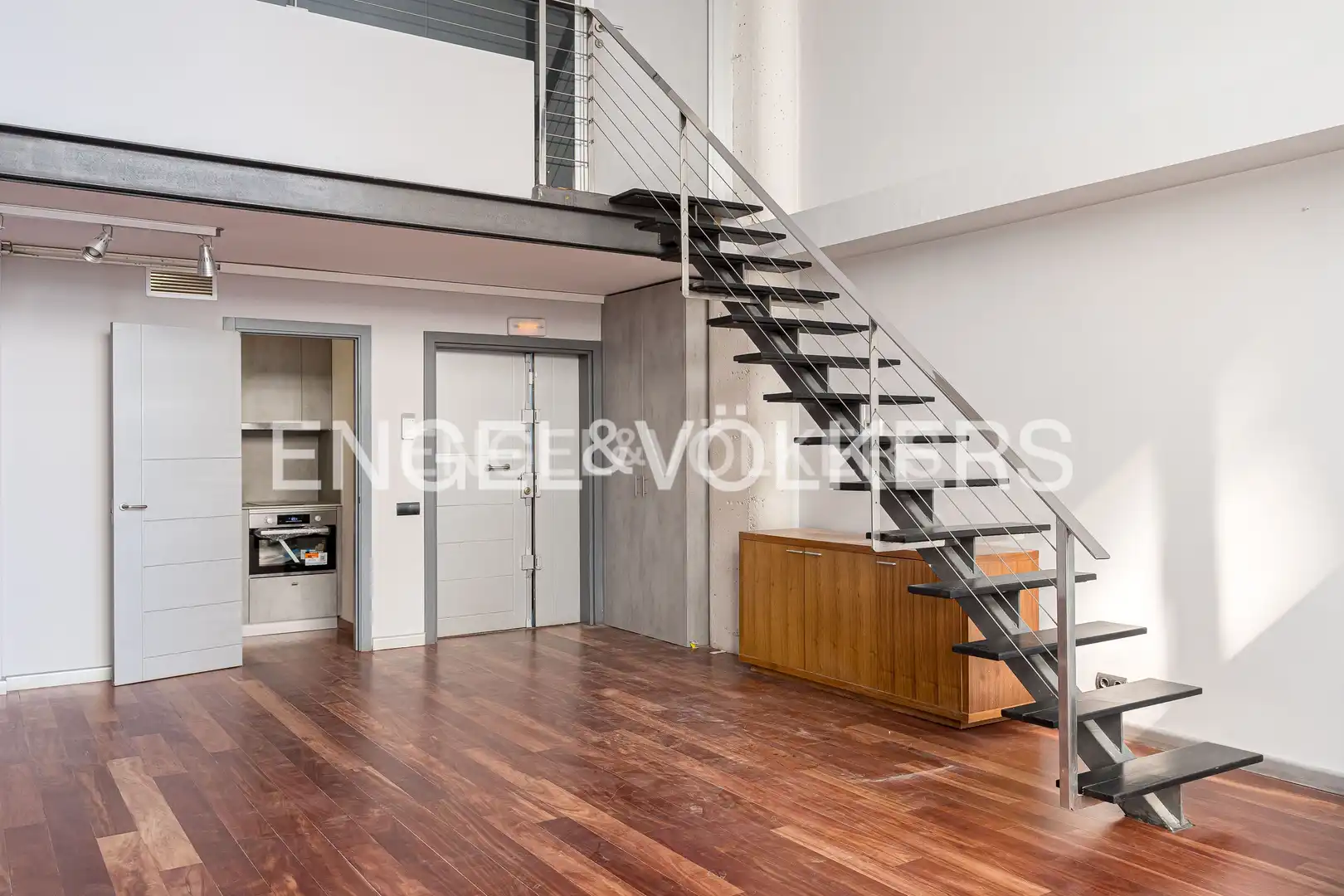 Sala de estar de Loft de alquiler en Hortaleza