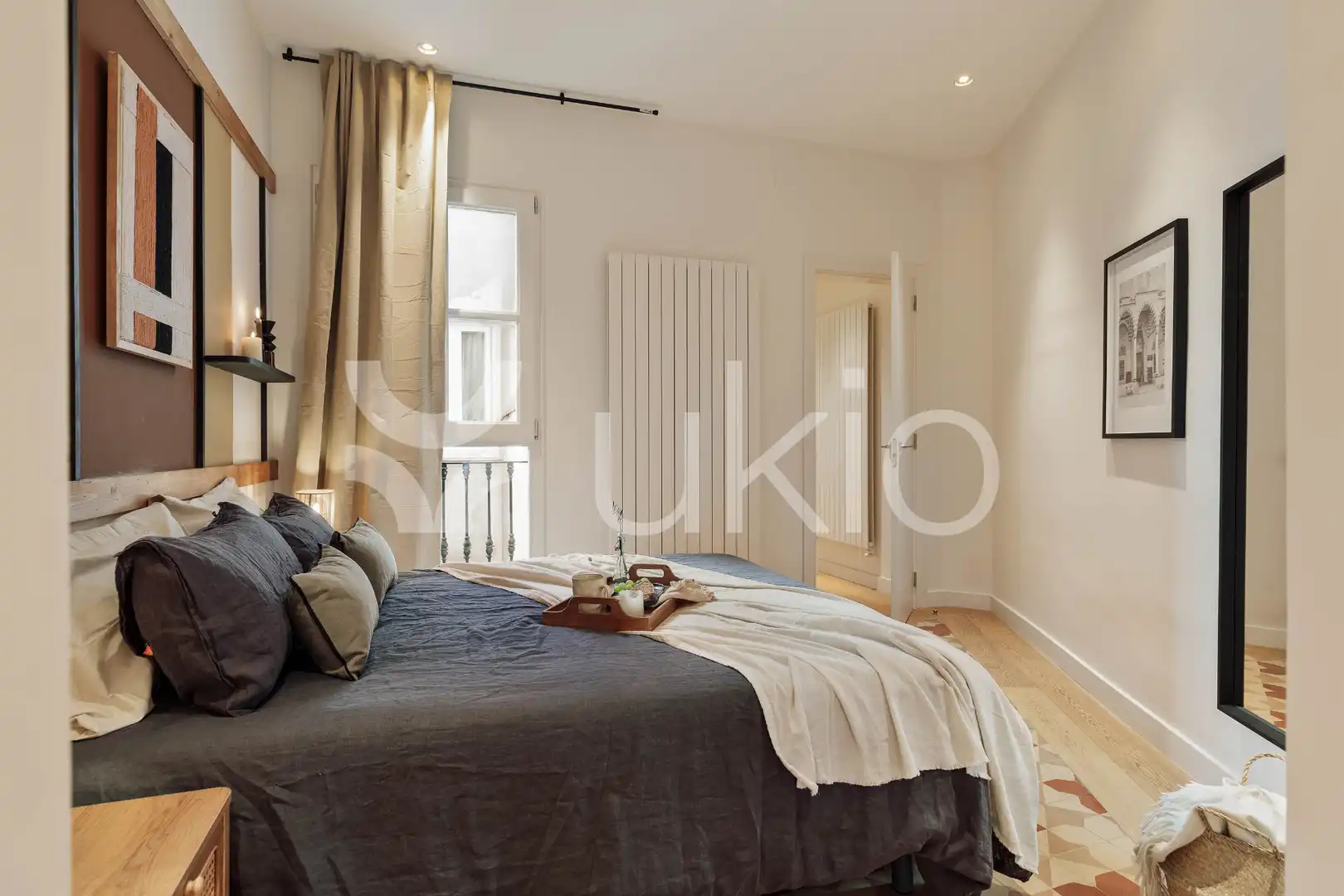 Habitación de Apartamento de alquiler en Barcelona con Aire acondicionado, Calefacción y Amueblado
