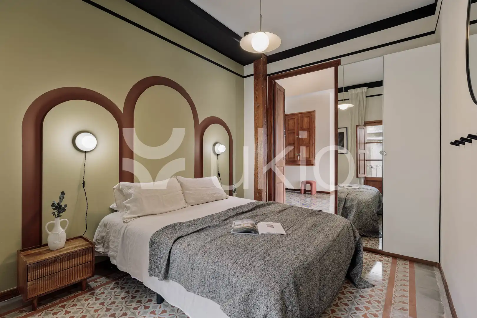 Habitación de Apartamento de alquiler en Barcelona con Aire acondicionado, Calefacción y Terraza