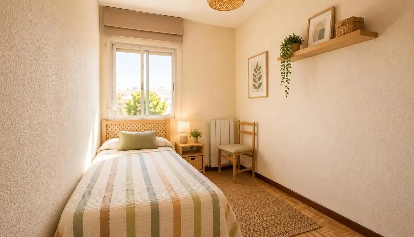Bedroom of Flat for sale in Madrid  with Air Conditioner, Heating and Terrace