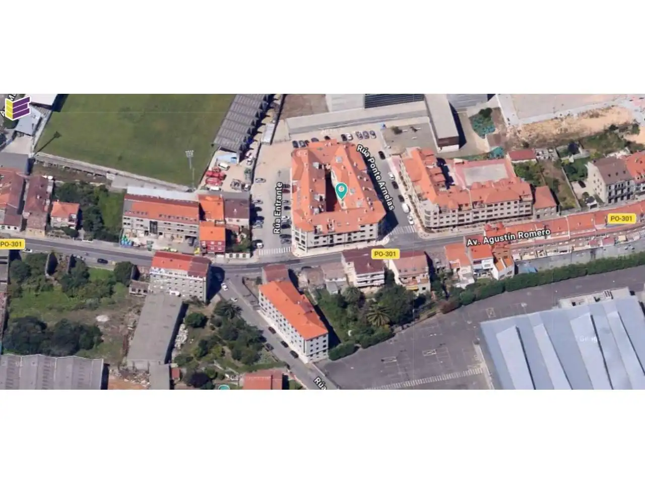 Vista exterior de Piso en venta en Vilagarcía de Arousa con Calefacción y Trastero