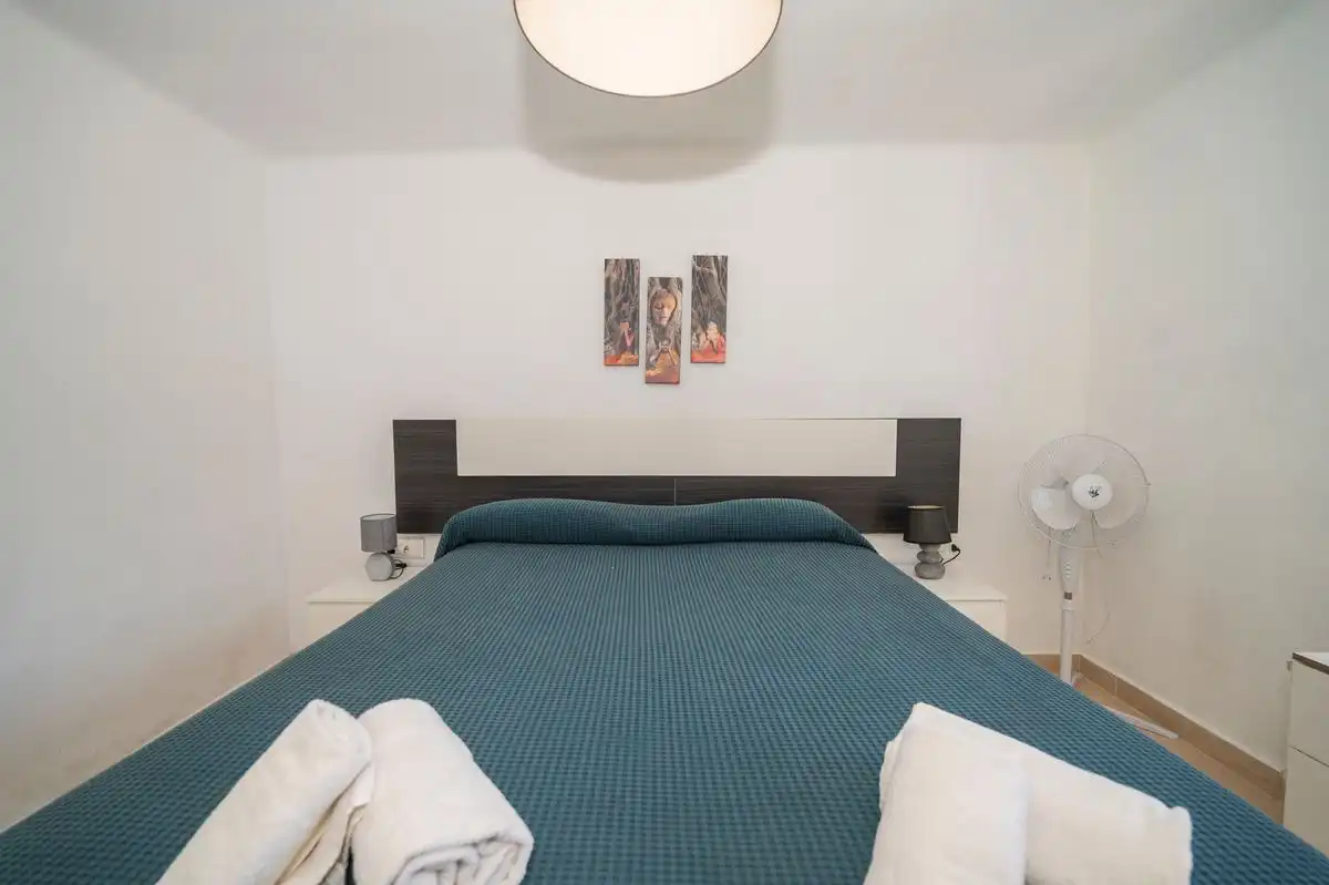 Bedroom of Flat for sale in Santa Eulària des Riu  with Air Conditioner, Heating and Private garden