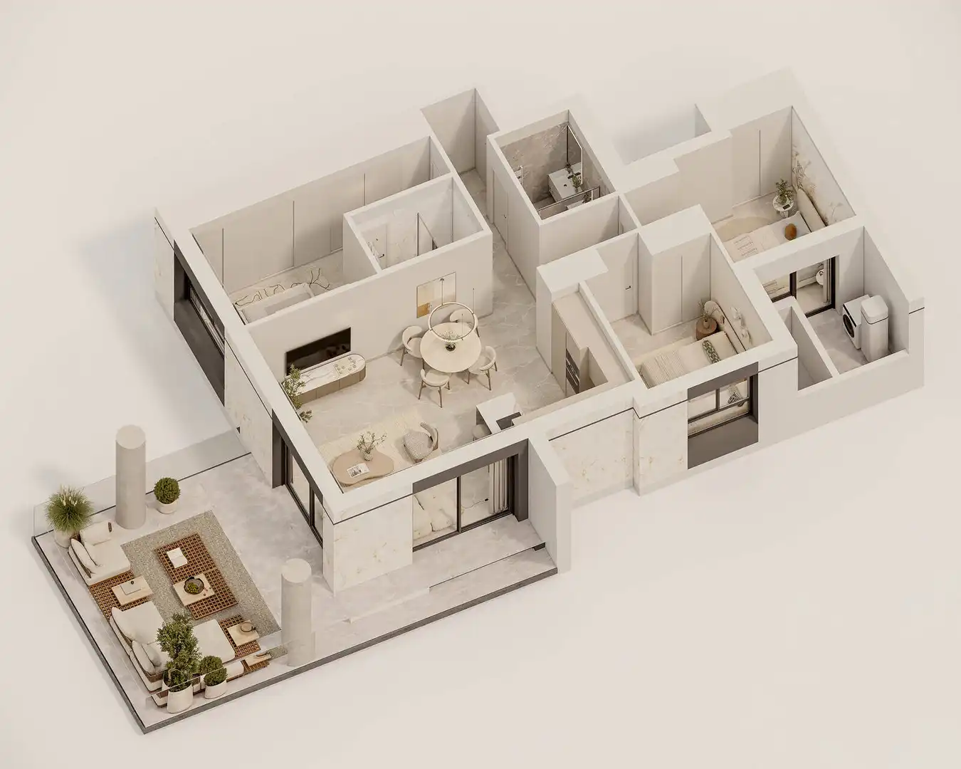 Apartamento con terraza en venta en Marisol Park - Ortembach - Los Almendros, imagen 36