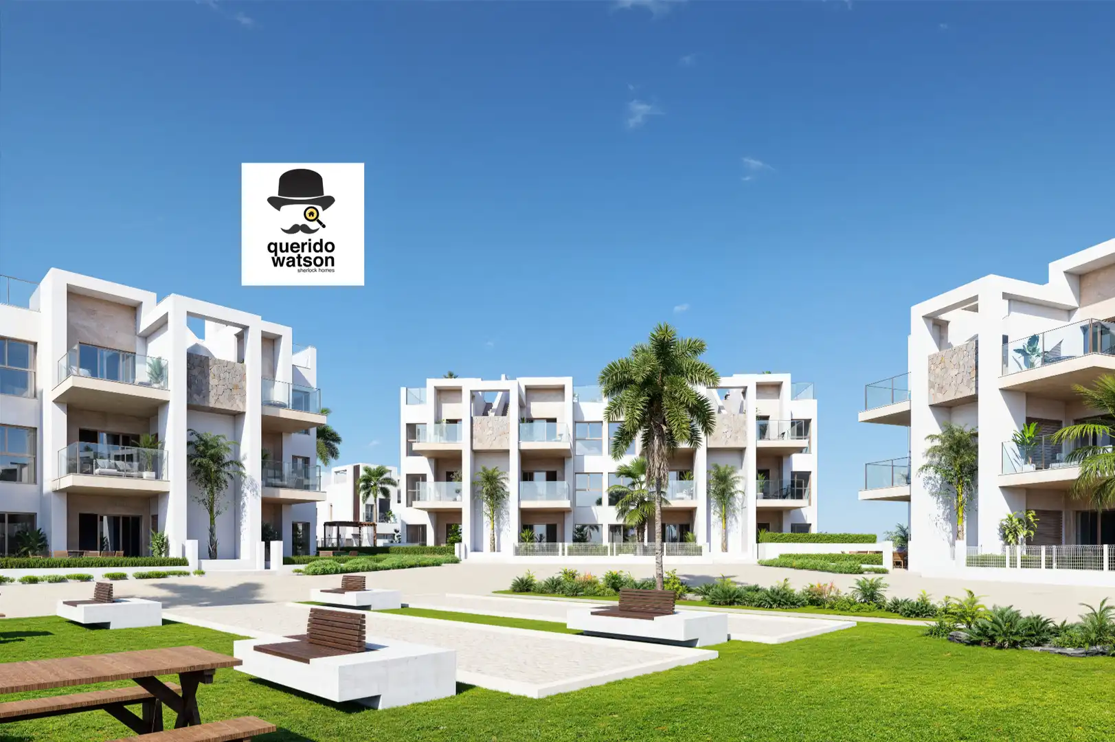 Außenansicht von Wohnung zum Verkauf in Los Alcázares mit Klimaanlage, Heizung und Terrasse