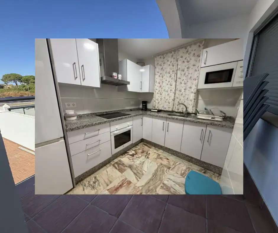 Cocina de Casa o chalet de alquiler en El Portil con Aire acondicionado, Terraza y Amueblado