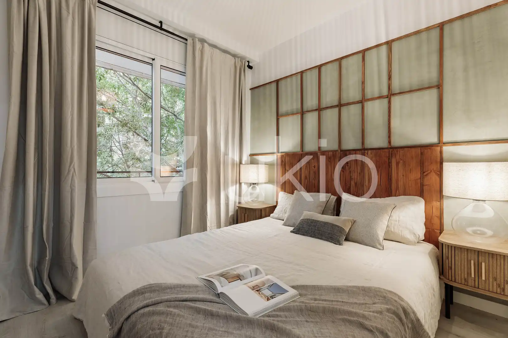 Habitación de Apartamento de alquiler en Barcelona con Aire acondicionado, Calefacción y Amueblado