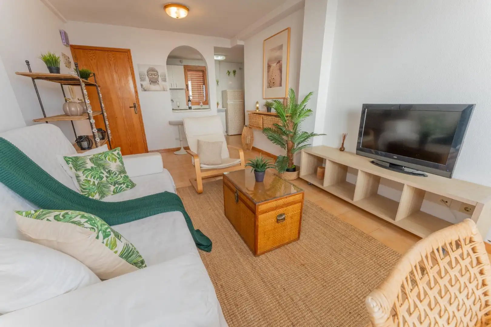 Sala d'estar de Pis en venda en Santa Pola amb Jardí privat, Terrassa i Balcó