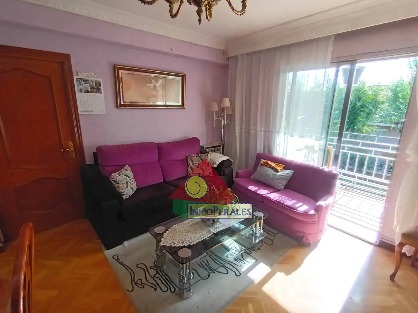 Wohnzimmer von Wohnung zum Verkauf in Madrid mit Heizung, Parkett und Terrasse
