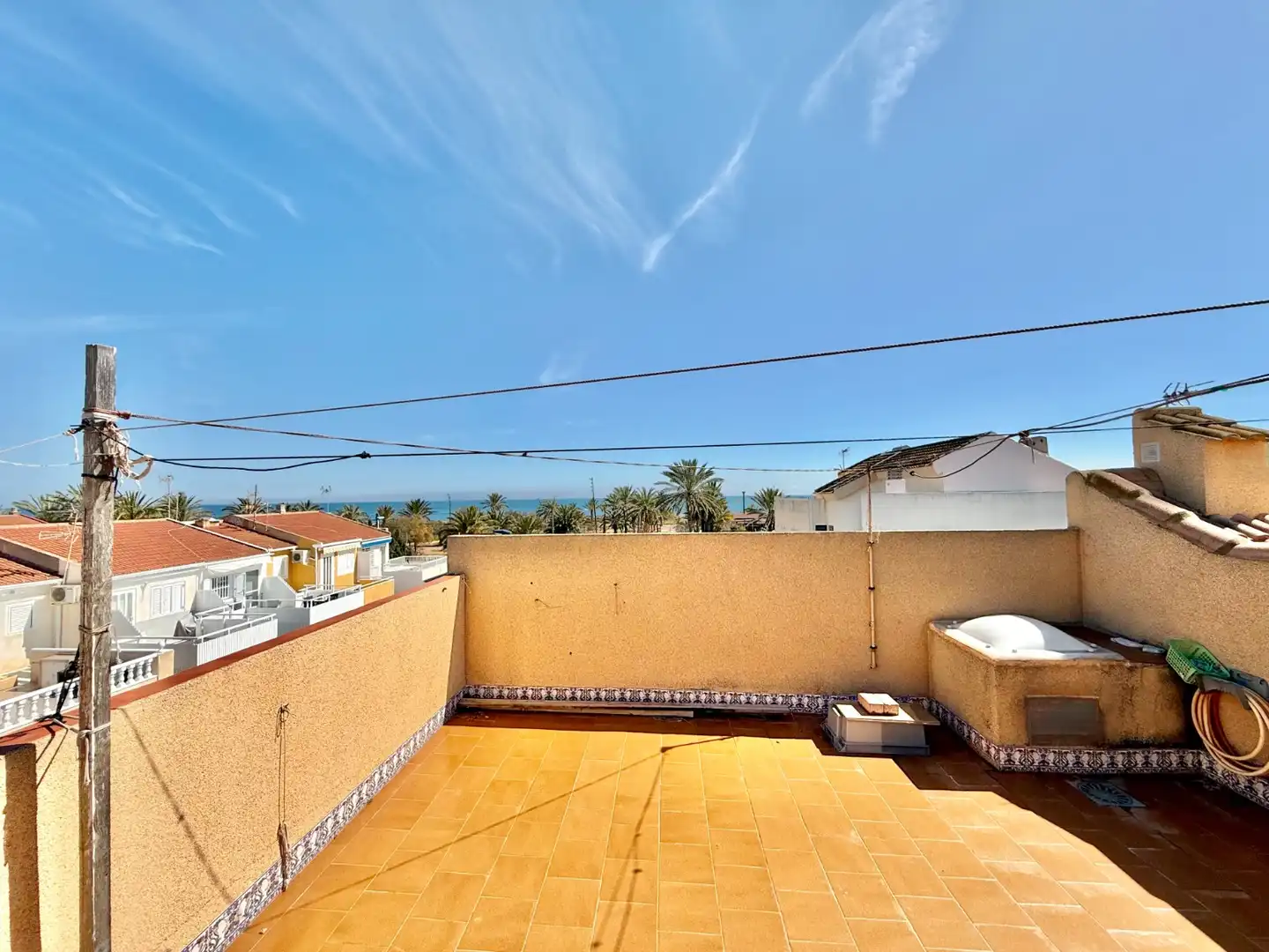 Terrassa de Casa o xalet en venda en San Pedro del Pinatar amb Jardí privat, Terrassa i Rentadora