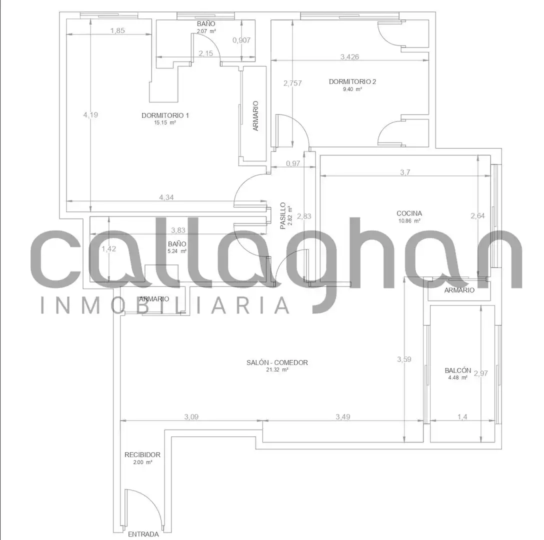 Piso en venta en Valencia con Aire acondicionado, Calefacción y Balcón