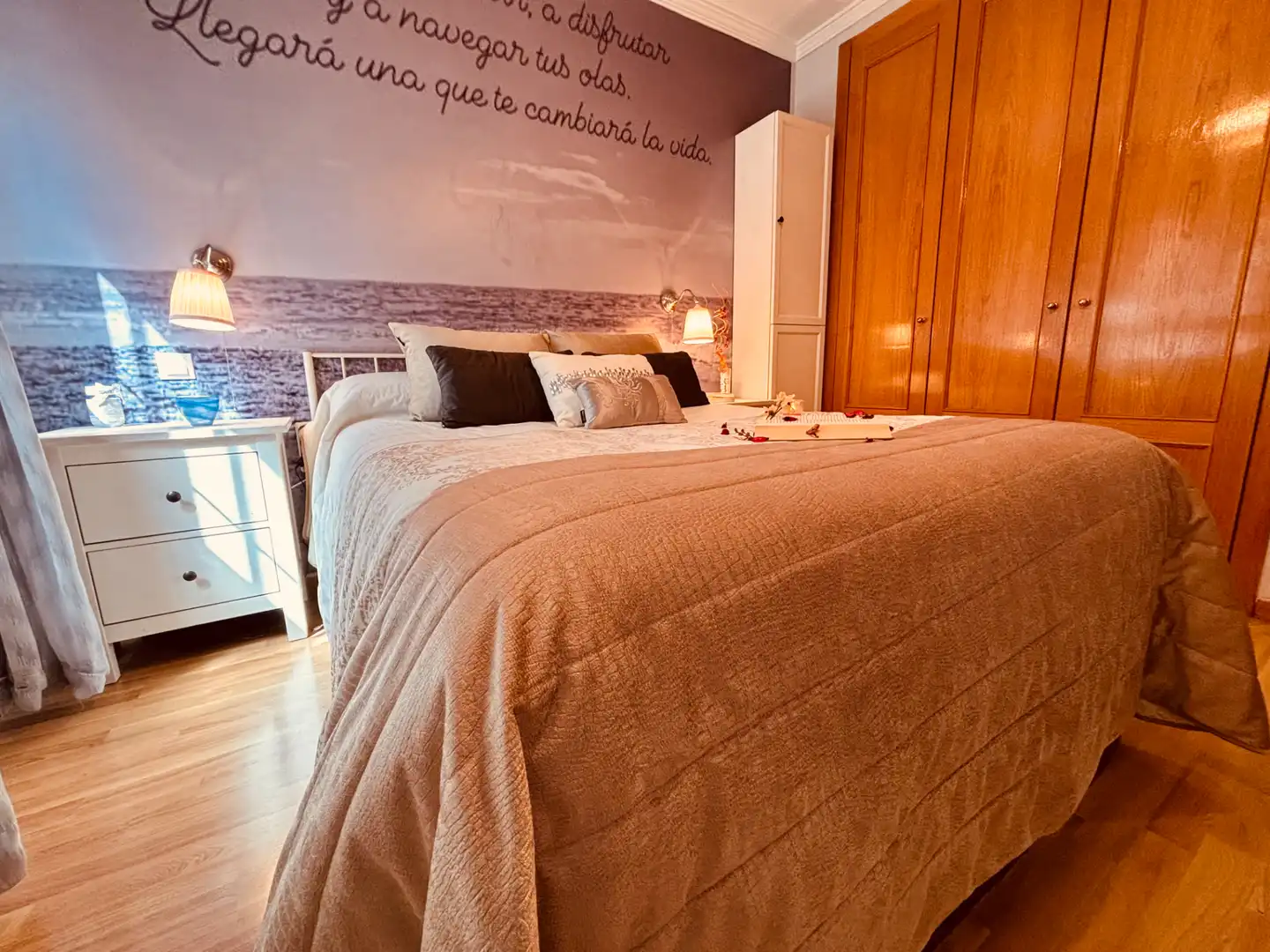 Bedroom of Flat for rent in Getafe  with Air Conditioner, Parquet flooring and Washing machine