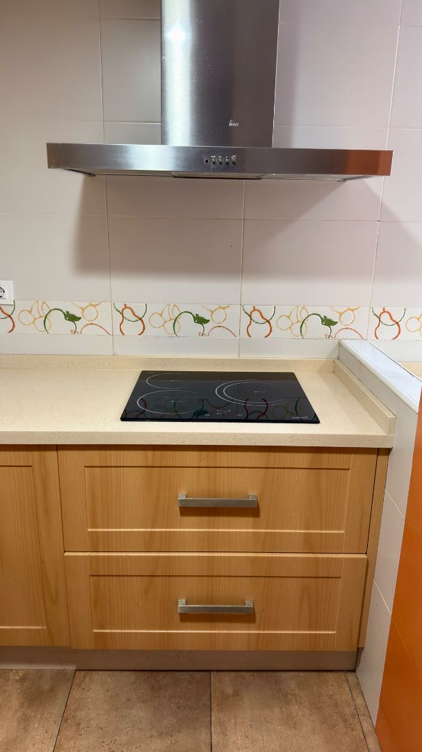 Cocina de Piso de alquiler en Málaga Capital con Aire acondicionado, Terraza y Amueblado