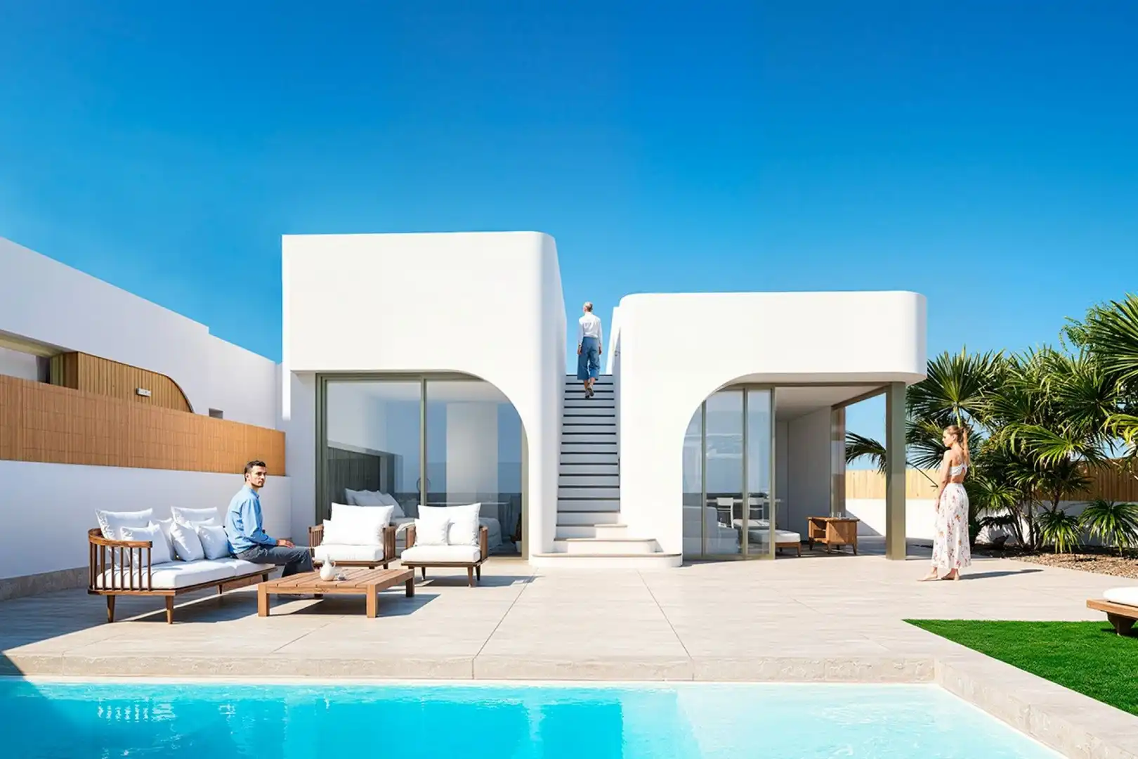 Villa con terrazza in vendita a Serena Golf